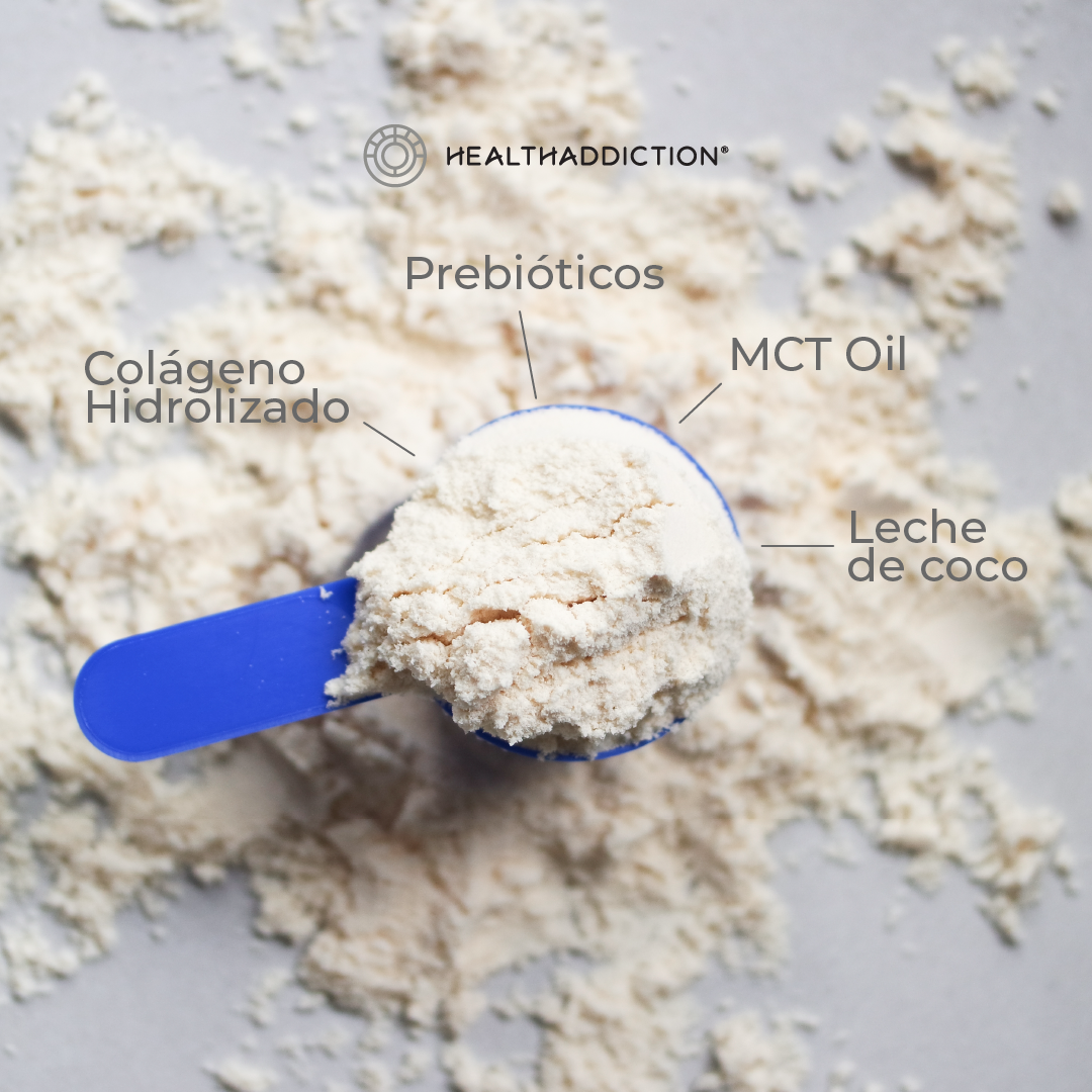 Foto 7 pulgar | Colágeno Hidrolizado Creamer Healthaddiction  Sin Lactosa Vainilla Cremosa con Leche de Coco 300 G