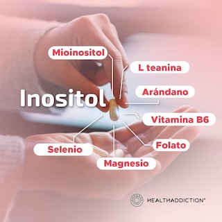 Foto 5 | Inositol Healthaddiction Myo Inositol L Teanina Arándano Vitamina B6 Folato Magnesio y Selenio 60 Cápsulas