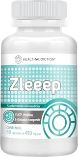 Foto 1 | Suplemento Zleep Healthaddiction L-teanina Pasiflora Magnesio y 5htp 60 Cápsulas