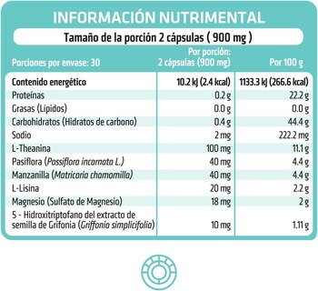 Foto 2 | Suplemento Zleep Healthaddiction L-teanina Pasiflora Magnesio y 5htp 60 Cápsulas