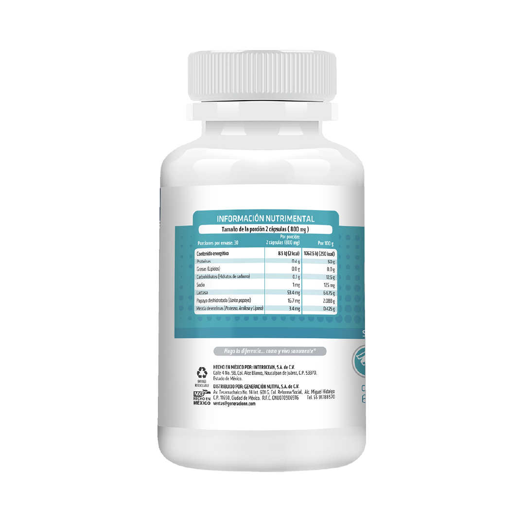 Foto 3 pulgar | Enzimas Digestivas HealthAddiction Avanzadas con Lactasa / Proteasa / Amilasa / Papaína 60 Cápsulas