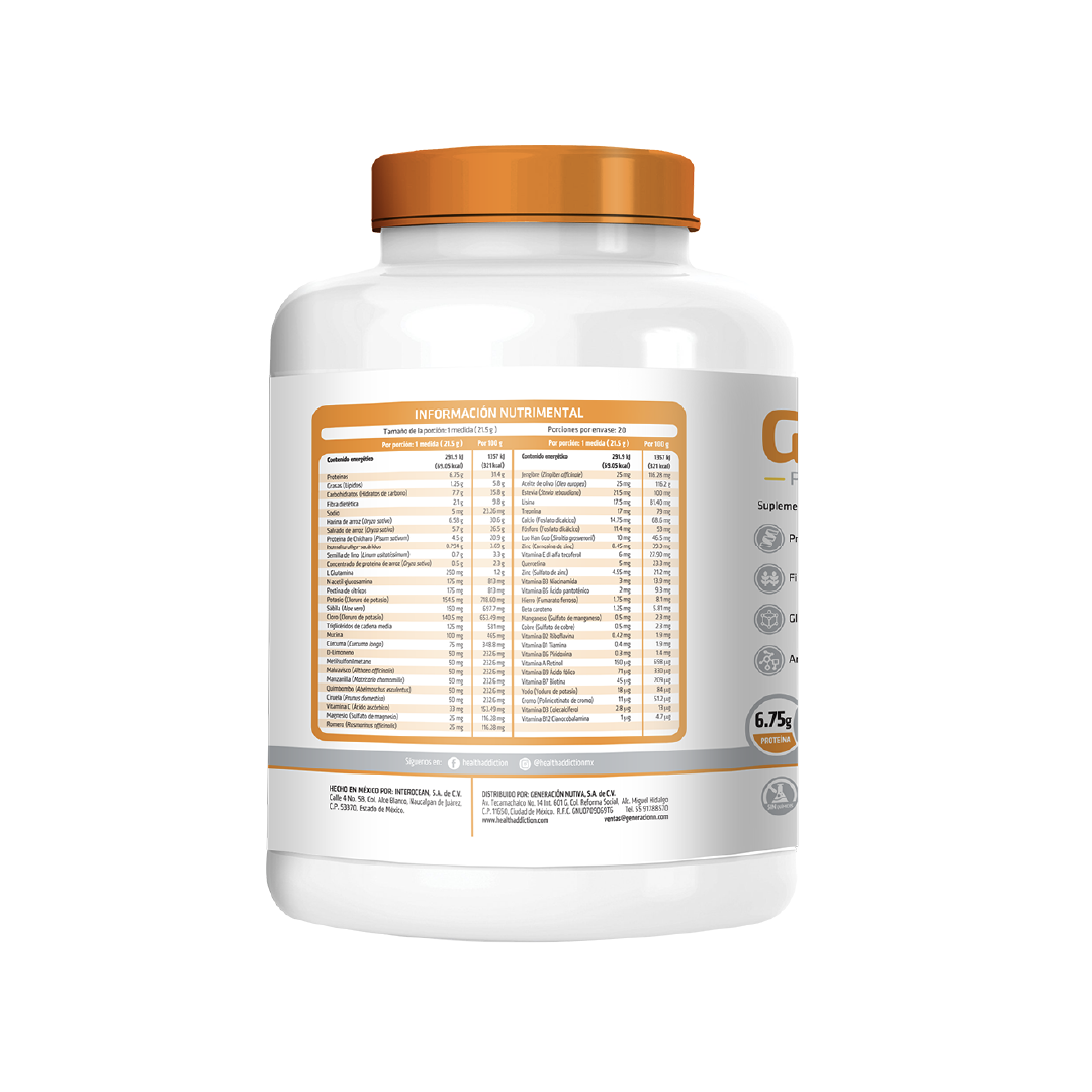 Foto 3 pulgar | Proteína Vegana G Free Healthaddiction con Glutamina Fibra Sabor Vainilla 430 g