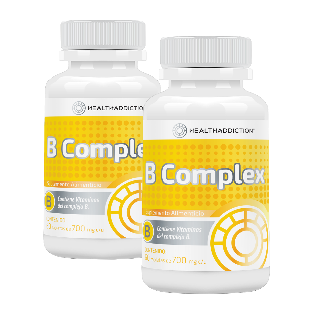 Foto 2 pulgar | Complejo B Vitaminas B Complex Healthaddiction 120 Cápsulas 2 Pack