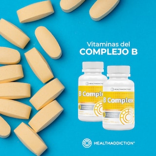 Foto 6 | Complejo B Vitaminas B Complex Healthaddiction 120 Cápsulas 2 Pack
