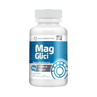 Foto 1 | Suplemento Glicinato de Magnesio Healthaddiction 400mg 60 Cápsulas