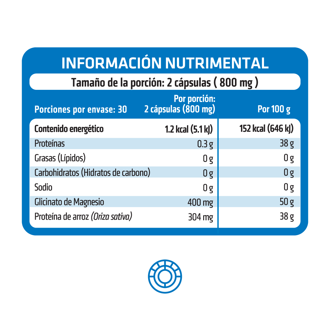 Foto 4 pulgar | Suplemento Glicinato de Magnesio Healthaddiction 400mg 60 Cápsulas