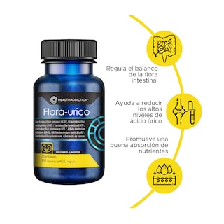 Foto 3 | Probióticos Healthaddiction Flora-urico 60 Cápsulas