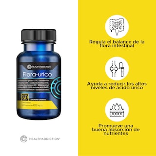 Foto 4 | Probióticos Healthaddiction Flora-urico 60 Cápsulas