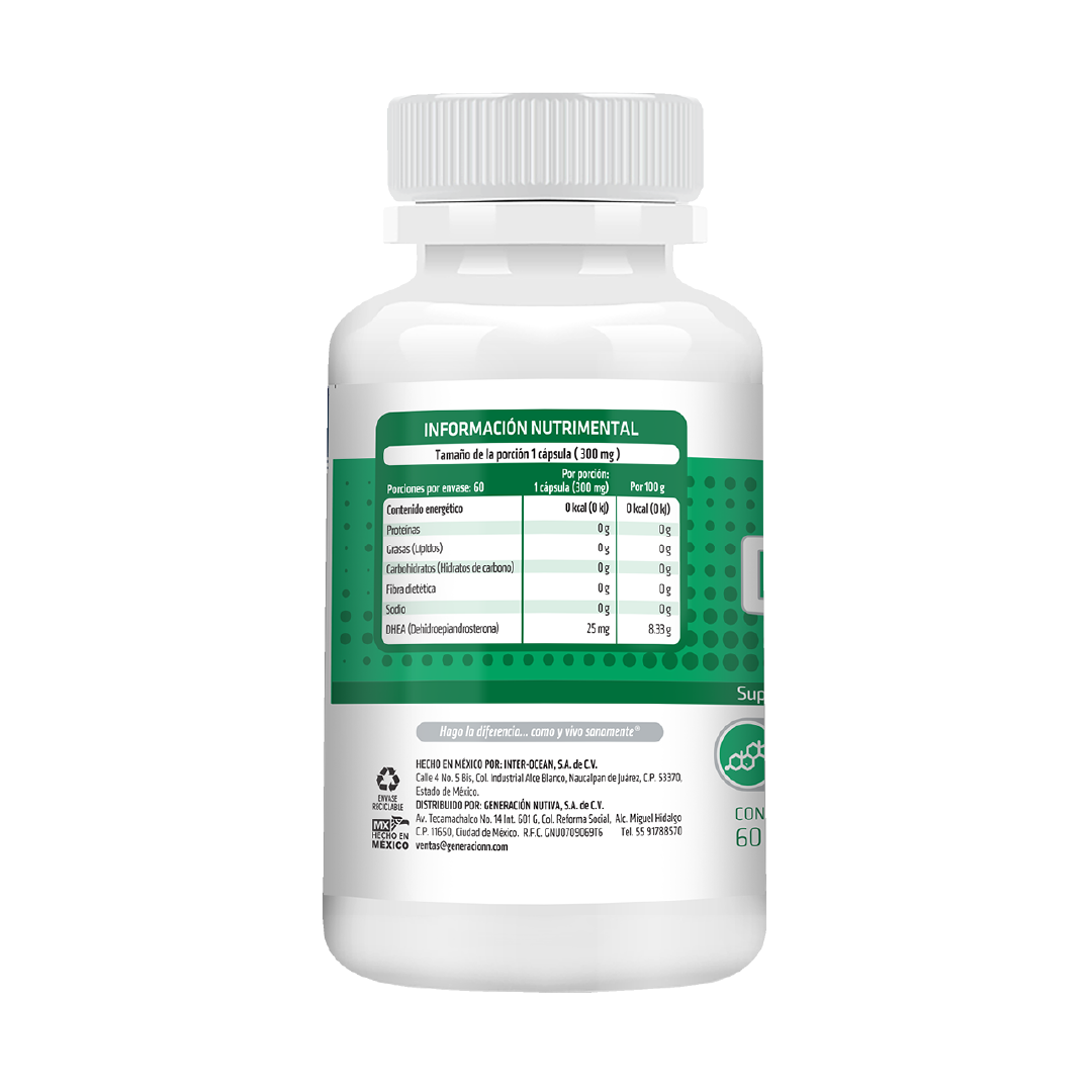 Foto 3 pulgar | Suplemento Dhea 25 Mg Healthaddiction Anti-aging 60 Cápsulas
