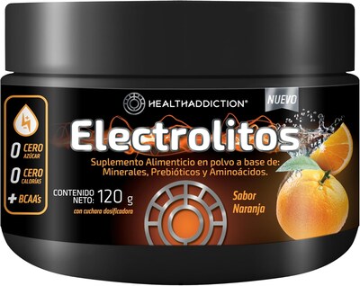Foto 1 | Electrolitos Healthaddiction Sin Azúcar Naranja 0 Carbs 120g