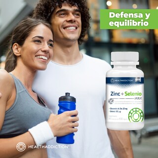 Foto 7 | Zinc y Selenio Max Healthaddiction Antioxidante 60 Cápsulas