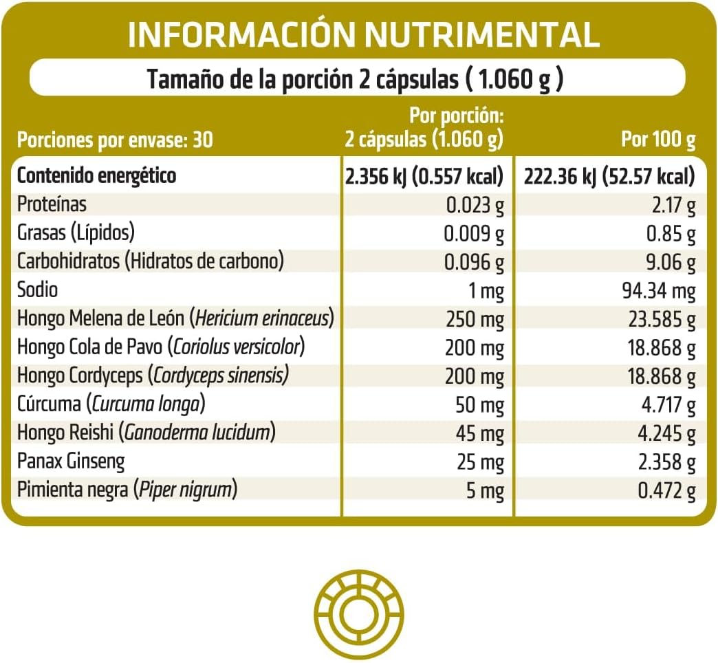 Foto 3 pulgar | Melena de Leon Healthaddiction Cordyceps Cola de Pavo y Reishi 60 Cápsulas