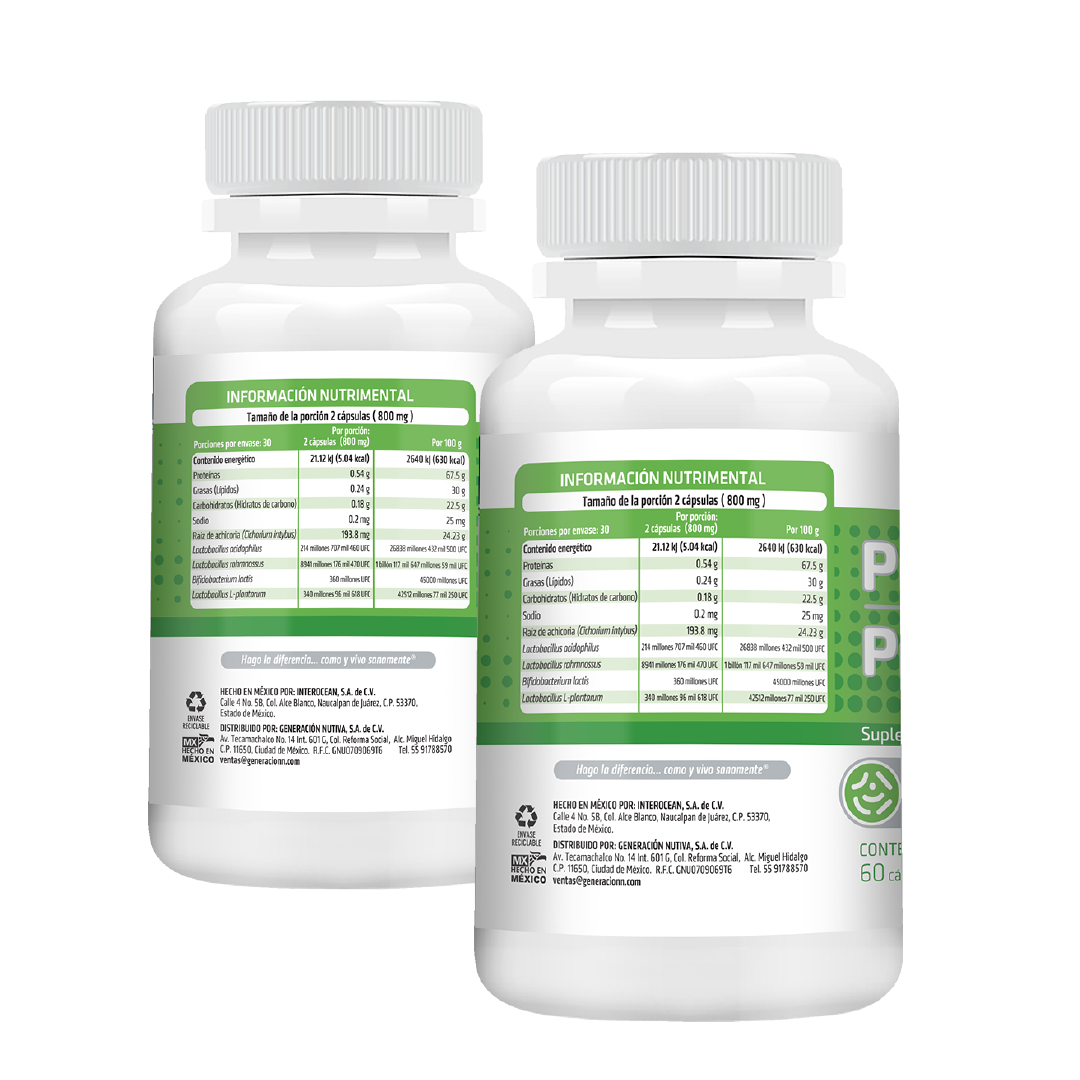 Foto 2 | Probióticos y Prebióticos Healthaddiction Fórmula Avanzada 4 Cepas 10 Billones Ufc 120 Cápsulas 2 Pack