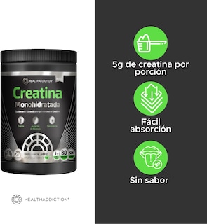 Foto 4 | Creatina Monohidratada Healthaddiction Suplemento Nedutro Alta Calidad 400g