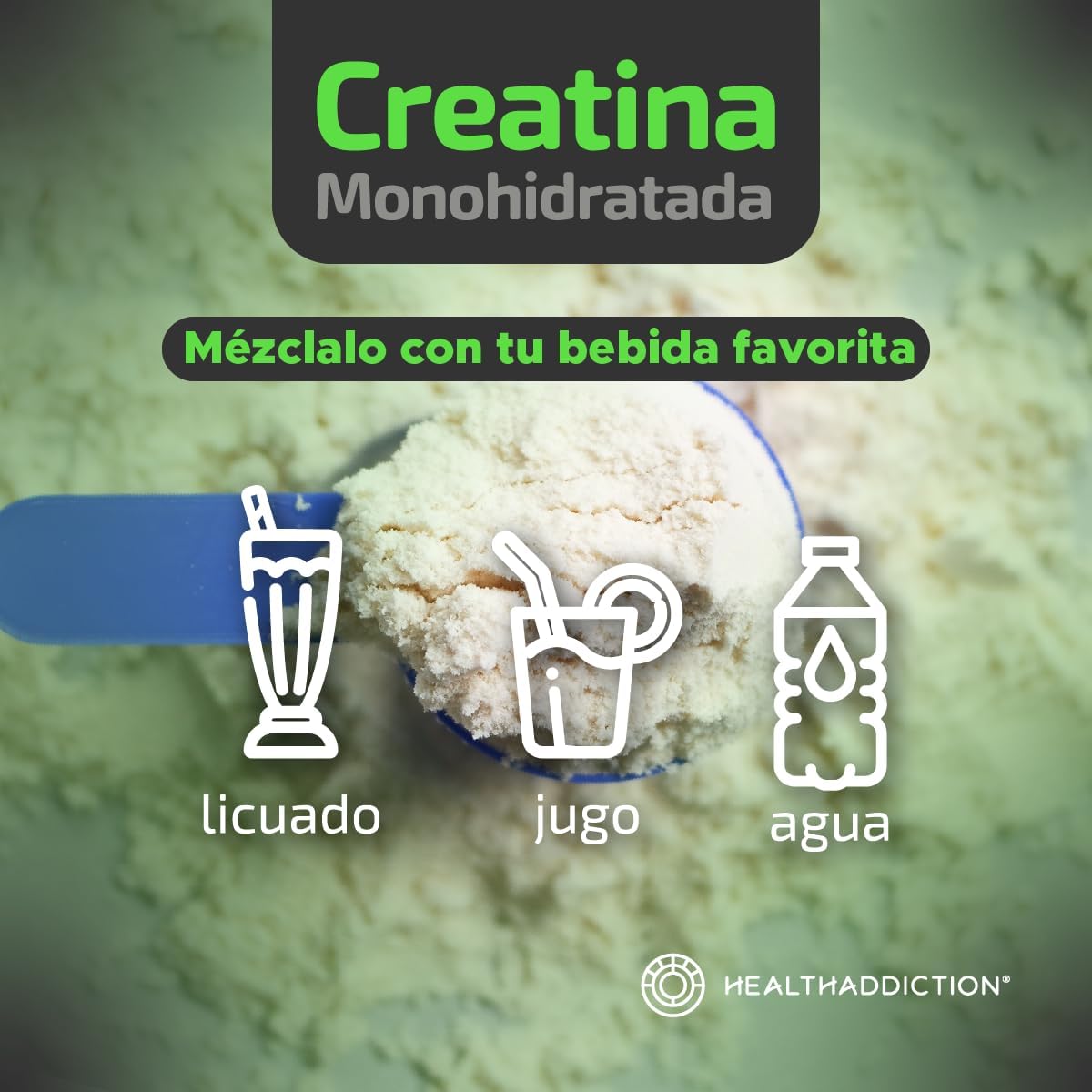 Foto 6 pulgar | Creatina Monohidratada Healthaddiction Suplemento Nedutro Alta Calidad 400g