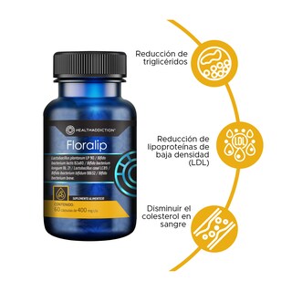 Foto 2 | Probióticos Healthaddiction Floralip 60 Cápsulas