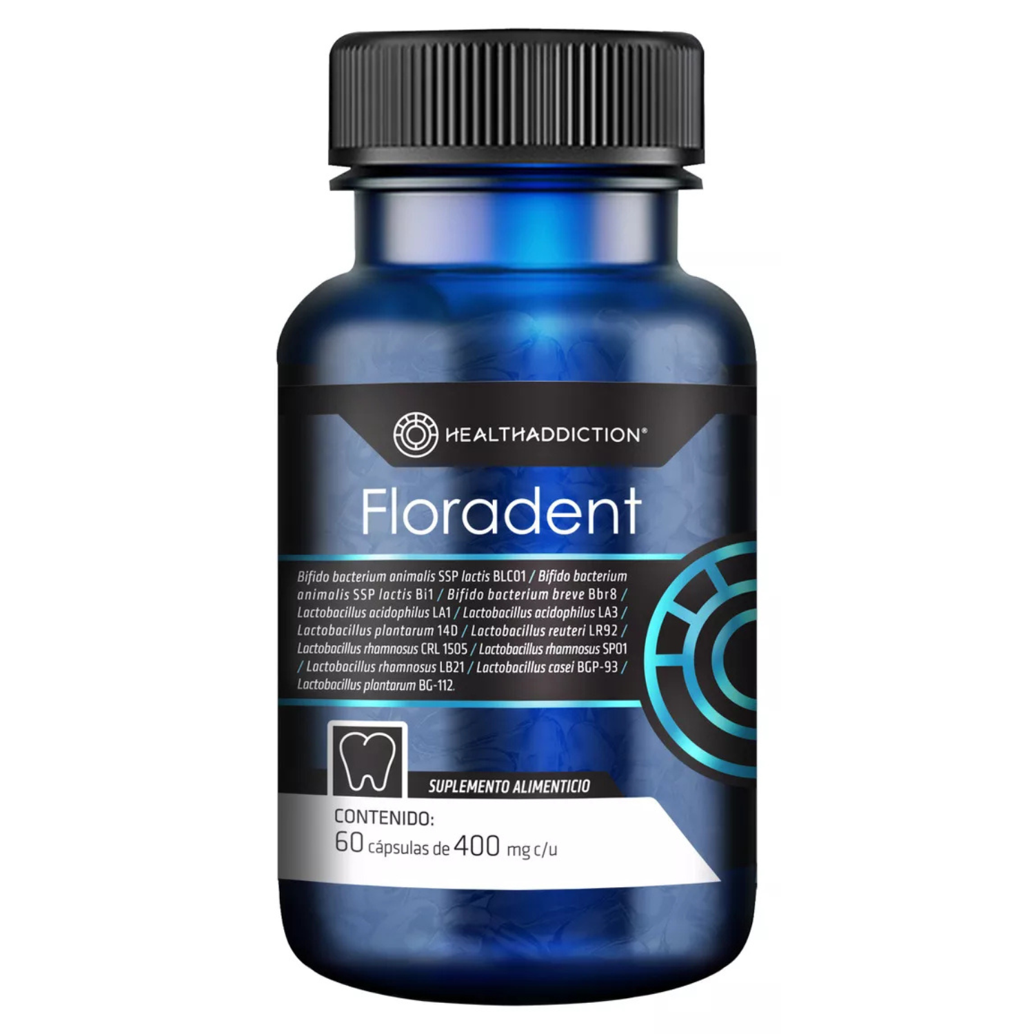 Foto 2 pulgar | Probióticos Healthaddiction Floradent para Salud Bucal y Digestiva 60 Cápsulas