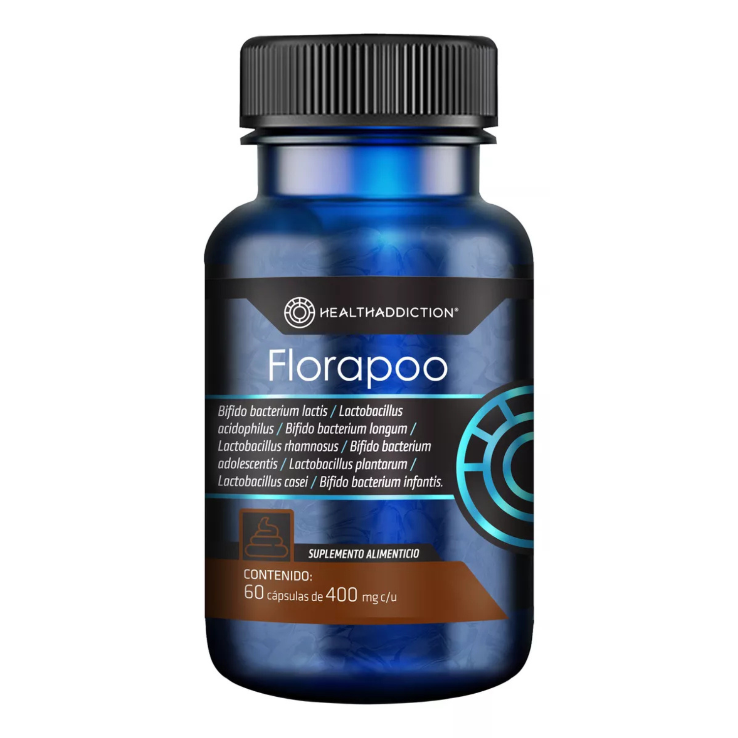Foto 1 | Probióticos Healthaddiction Florapoo Alivia Estreñimiento Y Mejora Digestión Fortalece Flora Intestinal 60 Cápsulas