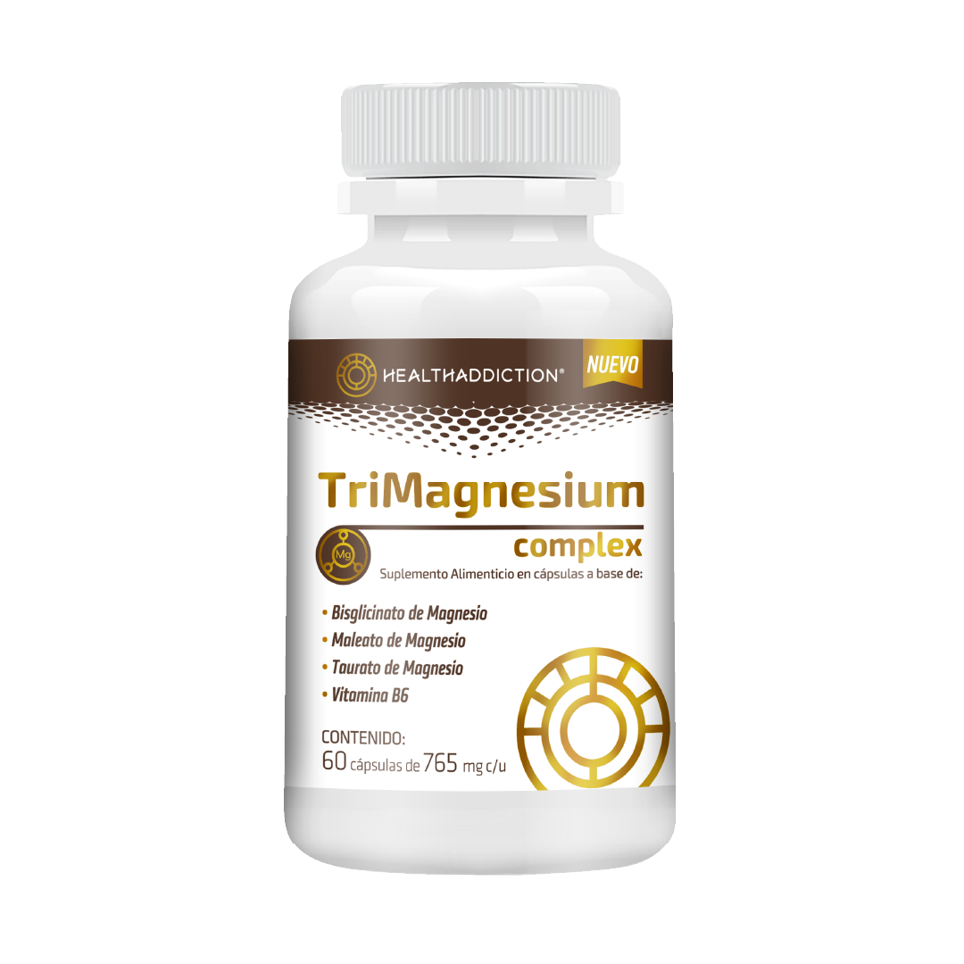 Foto 2 pulgar | Trimagnesium Complex Healthaddiction Magnesio B6 60 Cápsulas