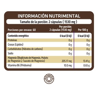 Foto 3 | Trimagnesium Complex Healthaddiction Magnesio B6 60 Cápsulas