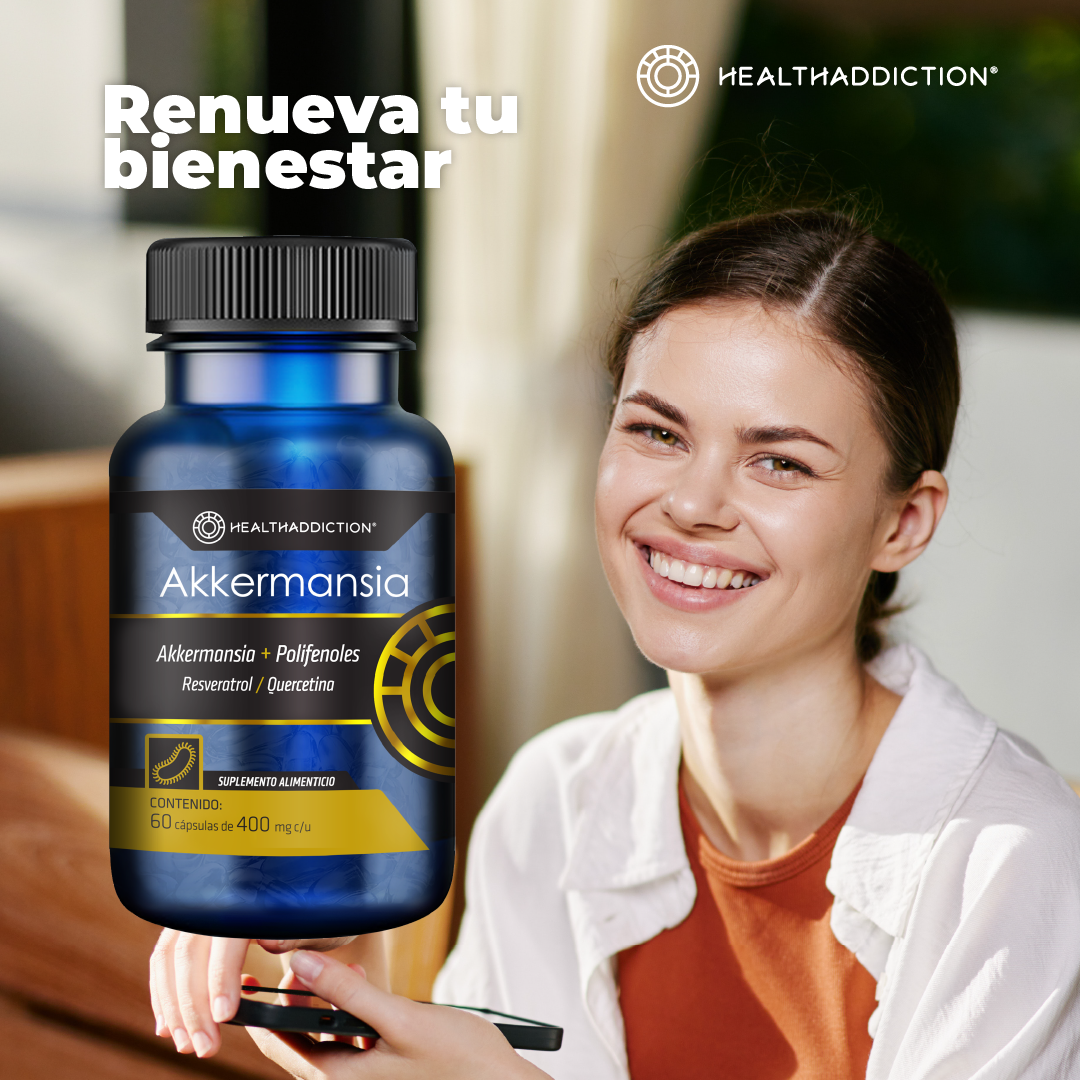 Foto 7 pulgar | Probióticos Akkermansia Healthaddiction 60 Cápsulas