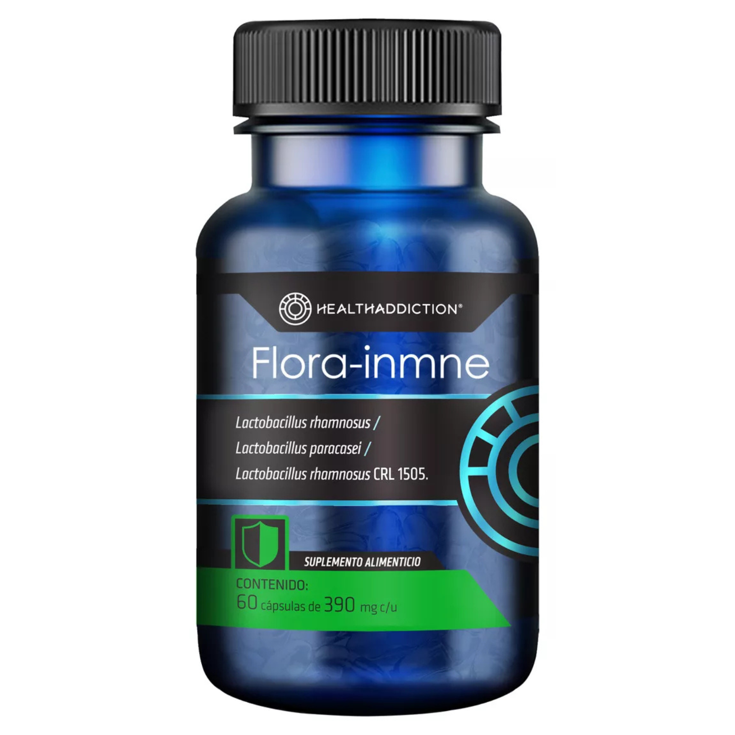Foto 2 pulgar | Probióticos Healthaddiction Florainmne Refuerza Sistema Inmune 60 Cápsulas