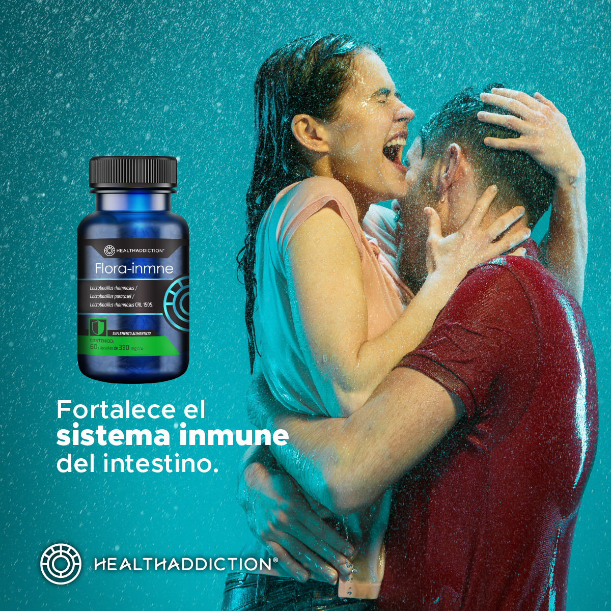 Foto 6 pulgar | Probióticos Healthaddiction Florainmne Refuerza Sistema Inmune 60 Cápsulas