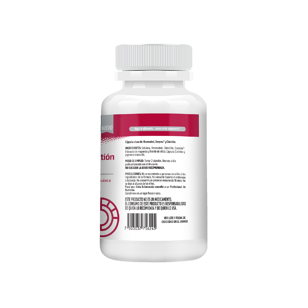 Foto 8 pulgar | Suplemento Resveratrol Glutatión y Oxxynea Healthaddiction 60 Cápsulas