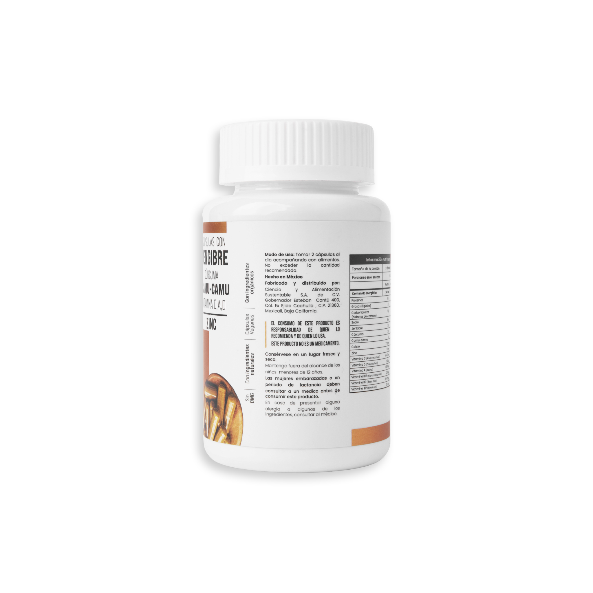 Foto 4 pulgar | Kotai Bro Eiyo Bros Cápsulas Con Cúrcuma+Jengibre+Camu-camu+Vitaminas (c,d,a) (sistema Inmune Y Antioxidante)