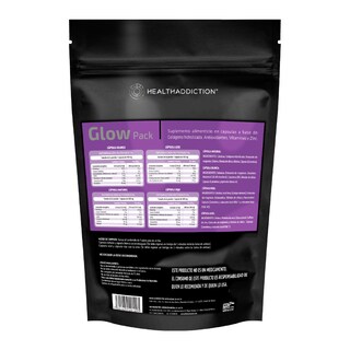Foto 2 | Colágeno Antioxidantes Vitaminas y Zinc Healthaddiction Glow Pack 30 Caja Colágeno Hidrolizado 300 mg