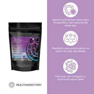 Foto 5 | Colágeno Antioxidantes Vitaminas y Zinc Healthaddiction Glow Pack 30 Caja Colágeno Hidrolizado 300 mg