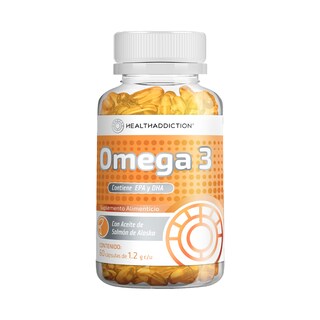 Foto 1 | Omega 3 Healthaddiction con Aceite de Salmón EPA DHA Plus 60 Cápsulas