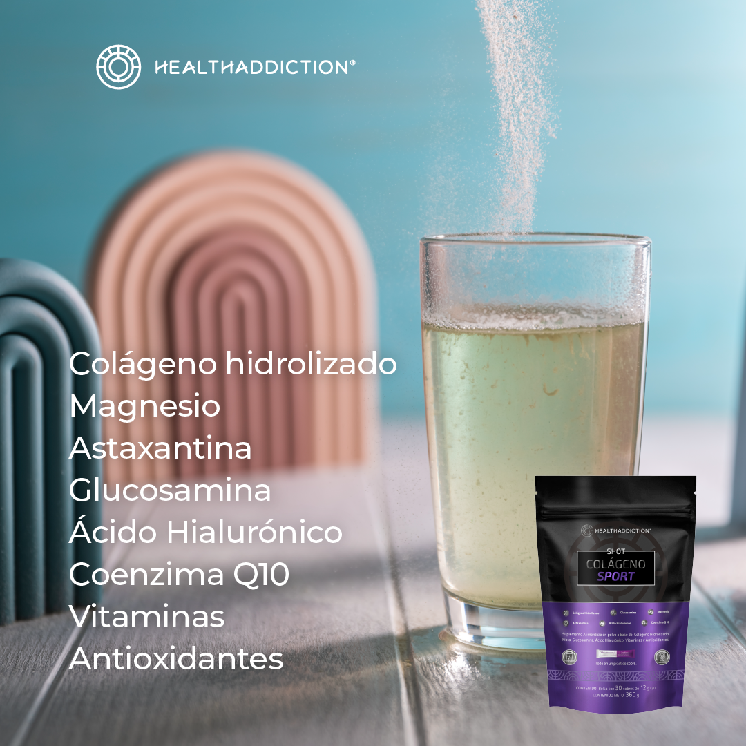 Foto 7 pulgar | Colágeno Sport Suplemento a Base de Colágeno Hidrolizado Sabor Frambuesa Healthaddiction Shot 30 Sobres 4.5 g