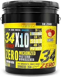 Foto 2 pulgar | 34 Zero Proteina 10 Kg Sabor Fresa