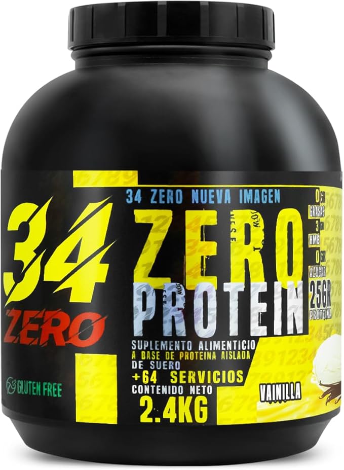 Foto 2 pulgar | 34 Zero Proteina 2.4 Kg Varios Sabores (vainilla)