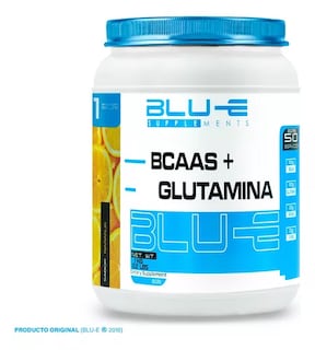 Foto 1 | Aminoácidos Bcaas + Glutamina Blu-e De 1kg Para 50 Servicios Sabor Naranja