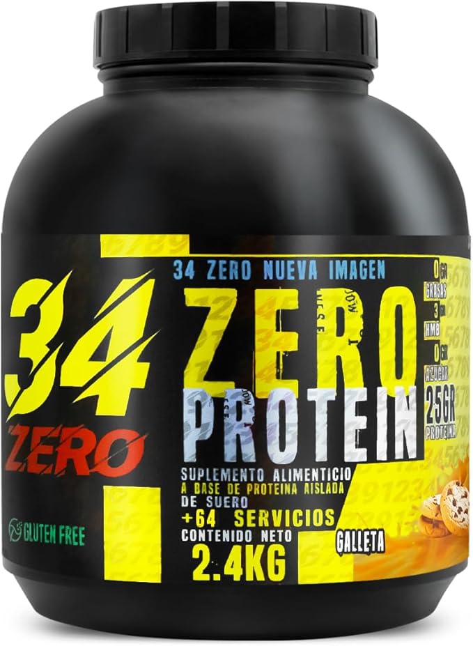 Foto 2 pulgar | 34 Zero Proteina 2.4 Kg Varios Sabores (galleta)