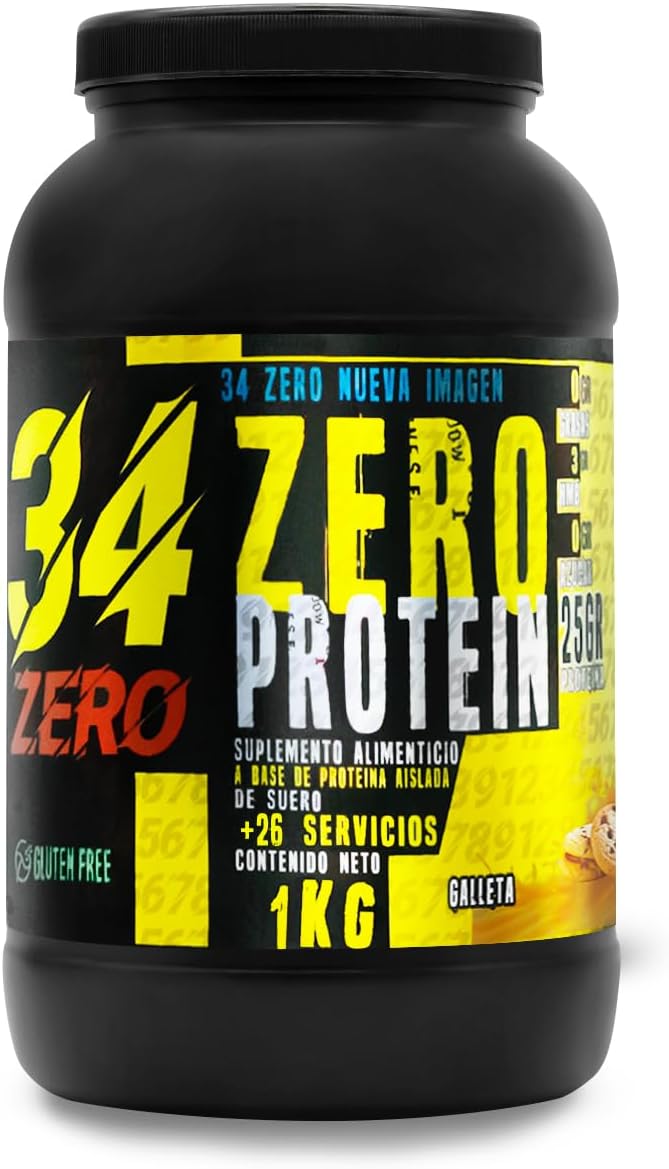 Foto 2 pulgar | 34 Zero Proteina 1 Kg Sabor Galleta