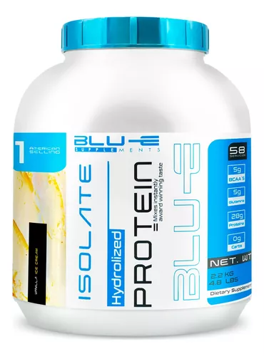Foto 2 pulgar | Proteína Whey Hidrolizada Isolate Blu-e De 2.2kg Para 58 Servicio Sabor Vainilla