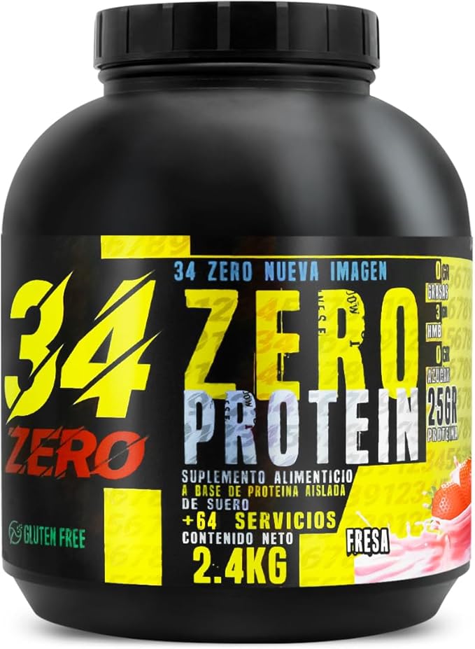 Foto 2 pulgar | 34 Zero Proteina 2.4 Kg Varios Sabores (fresa)