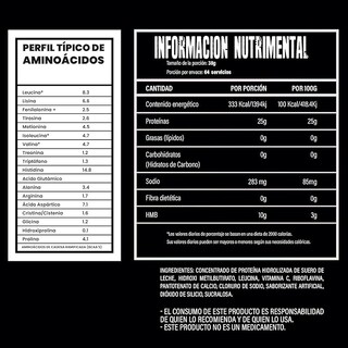 Foto 3 | 34 Zero Proteina 2.4 Kg Varios Sabores (fresa)
