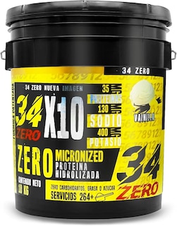 Foto 1 | 34 Zero Proteina 10 Kg Sabor Vainilla