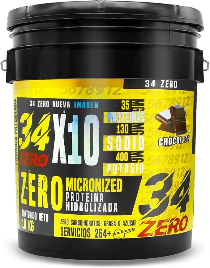 34 Zero Proteina 10 Kg Sabor Chocolate