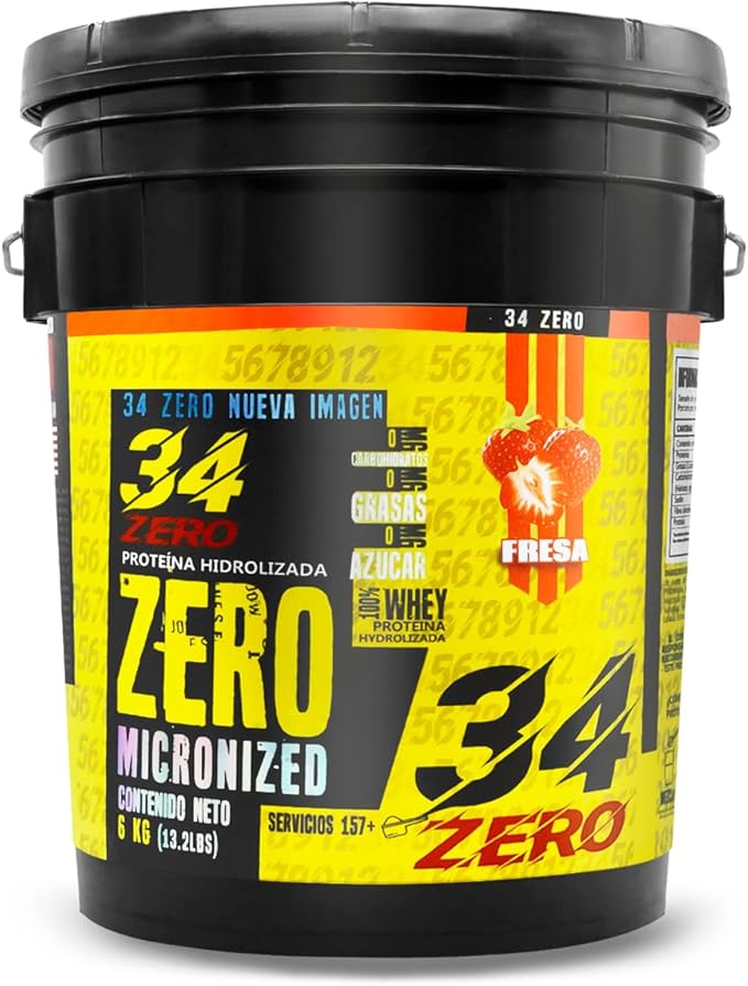 Foto 2 pulgar | 34 Zero Proteina 6 Kg Sabor Fresa