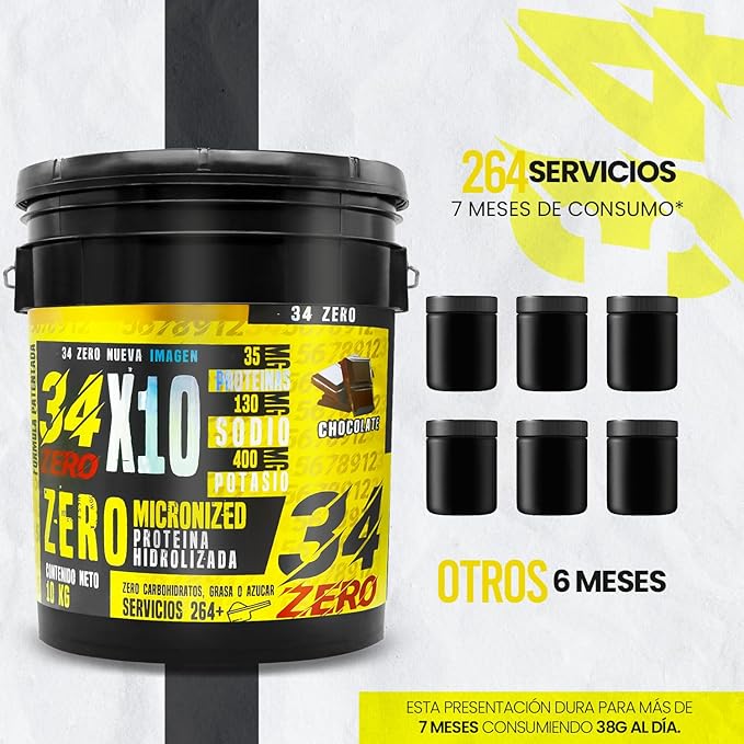 Foto 3 pulgar | 34 Zero Proteina 10 Kg Sabor Galleta