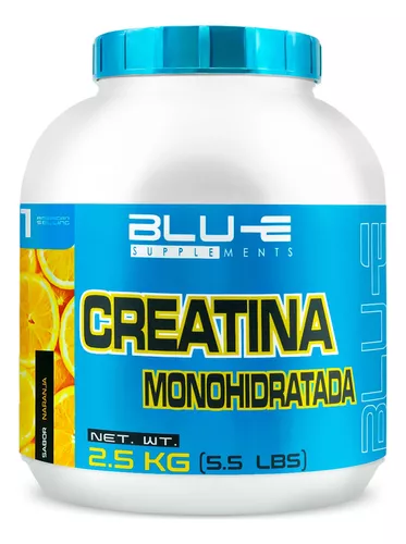 Foto 2 pulgar | Creatina Monohidratada Blu-e 2.5k 500 Servicios Sabor Naranja