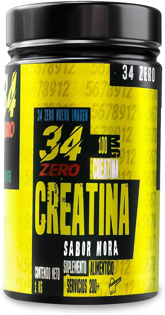 Foto 2 pulgar | Creatina 34 Zero 1 kg Sabor Moras