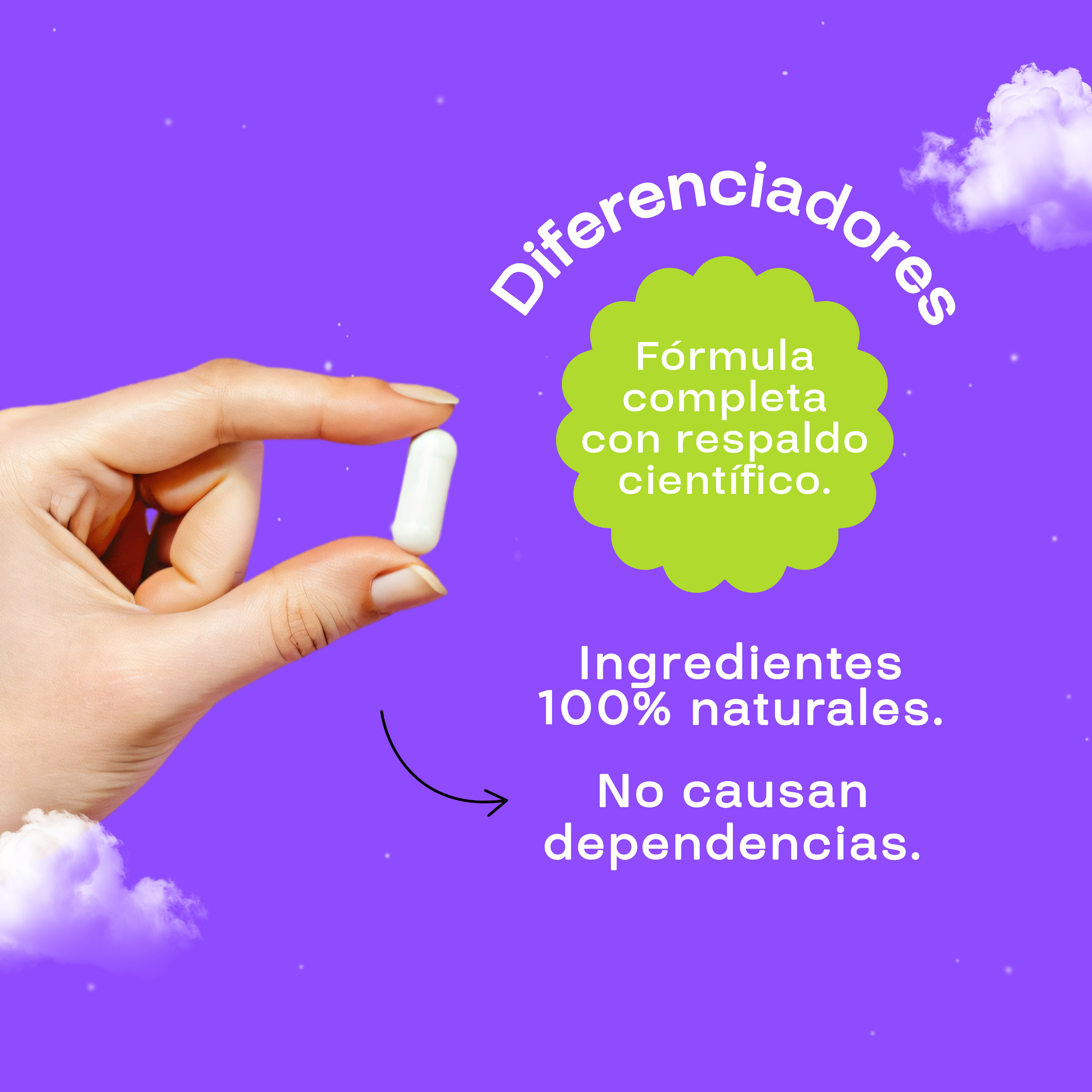 Foto 5 pulgar | Suplemento Alimenticio Amarte Labs Glicinato de Magnesio + Gaba + 5-htp 60 Cápsulas