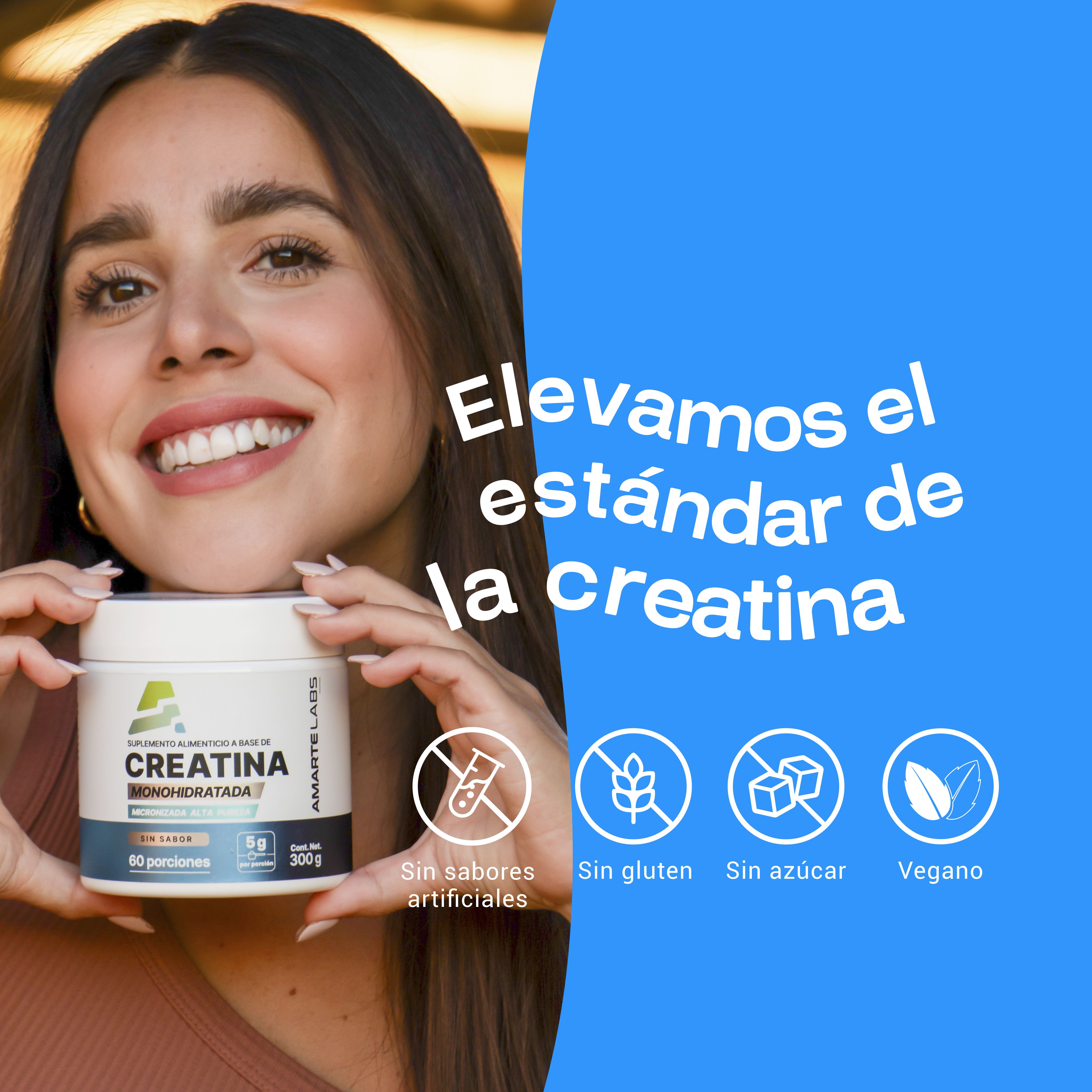 Foto 2 | Suplemento Amarte Labs Creatina Monohidratada Alta Pureza 300 gr