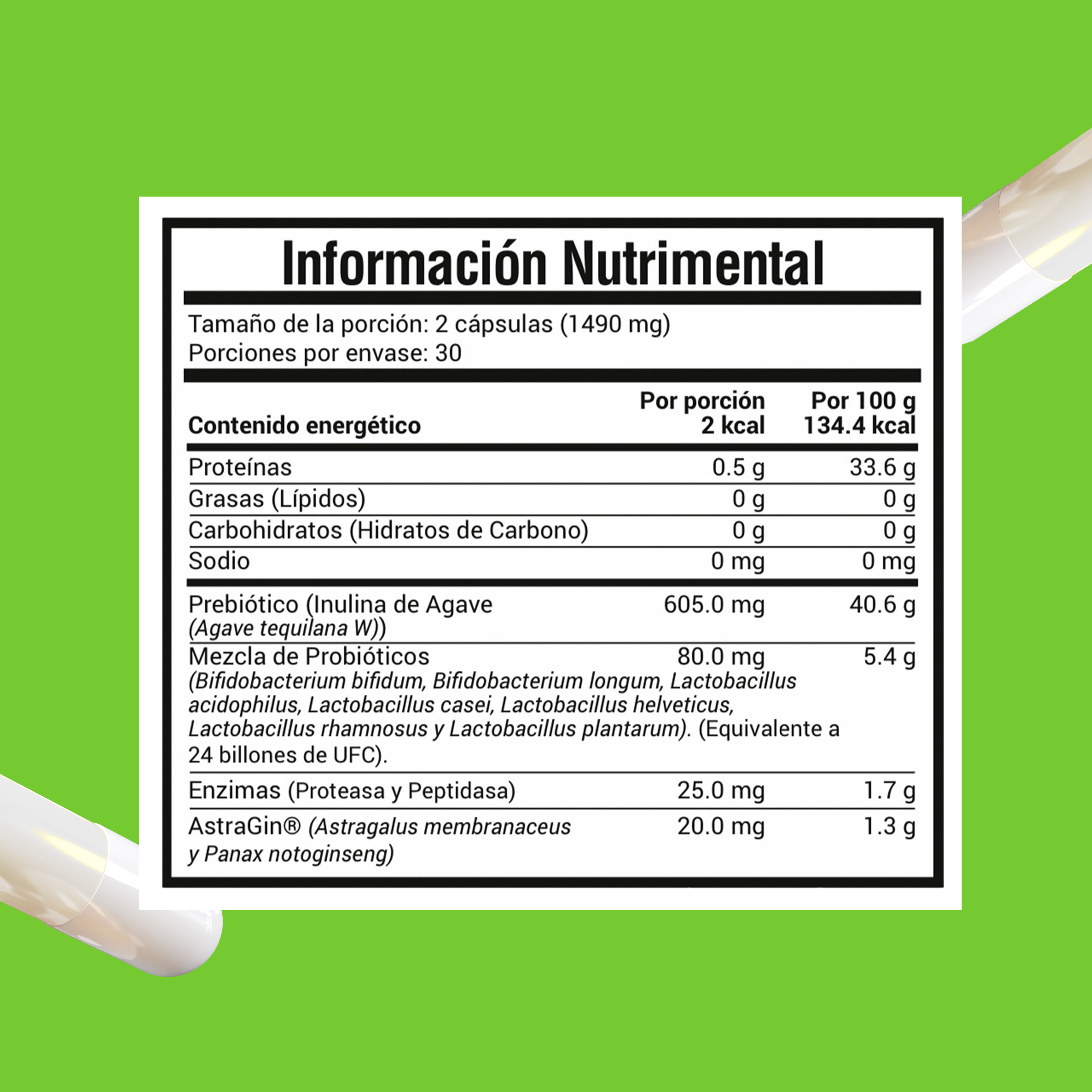 Foto 5 | Suplemento Alimenticio Probioticos + Enzimas Amarte Labs 60 Cápsulas
